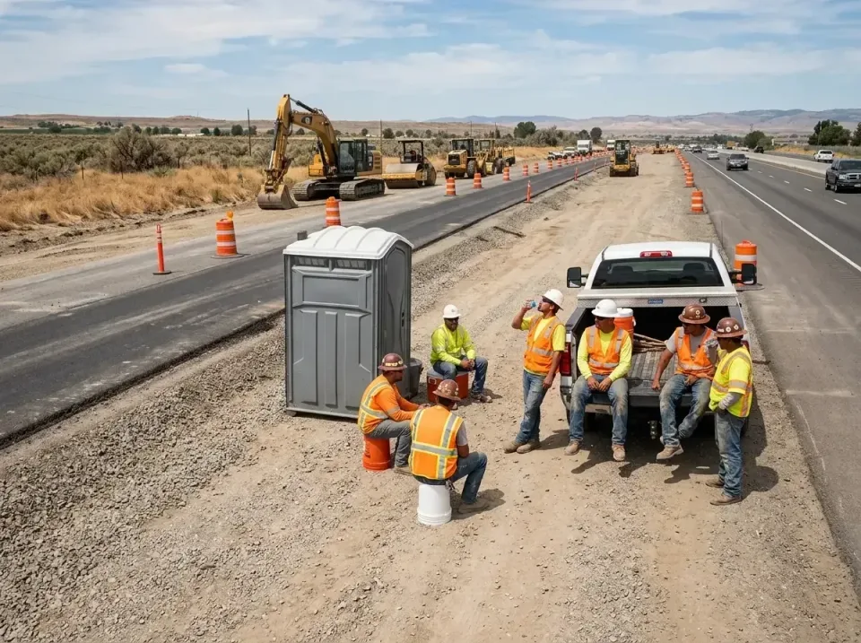 highway-road-construction-crew-007 — frequently asked questions, Porta Potty and Restroom Rentals in Butte, MT